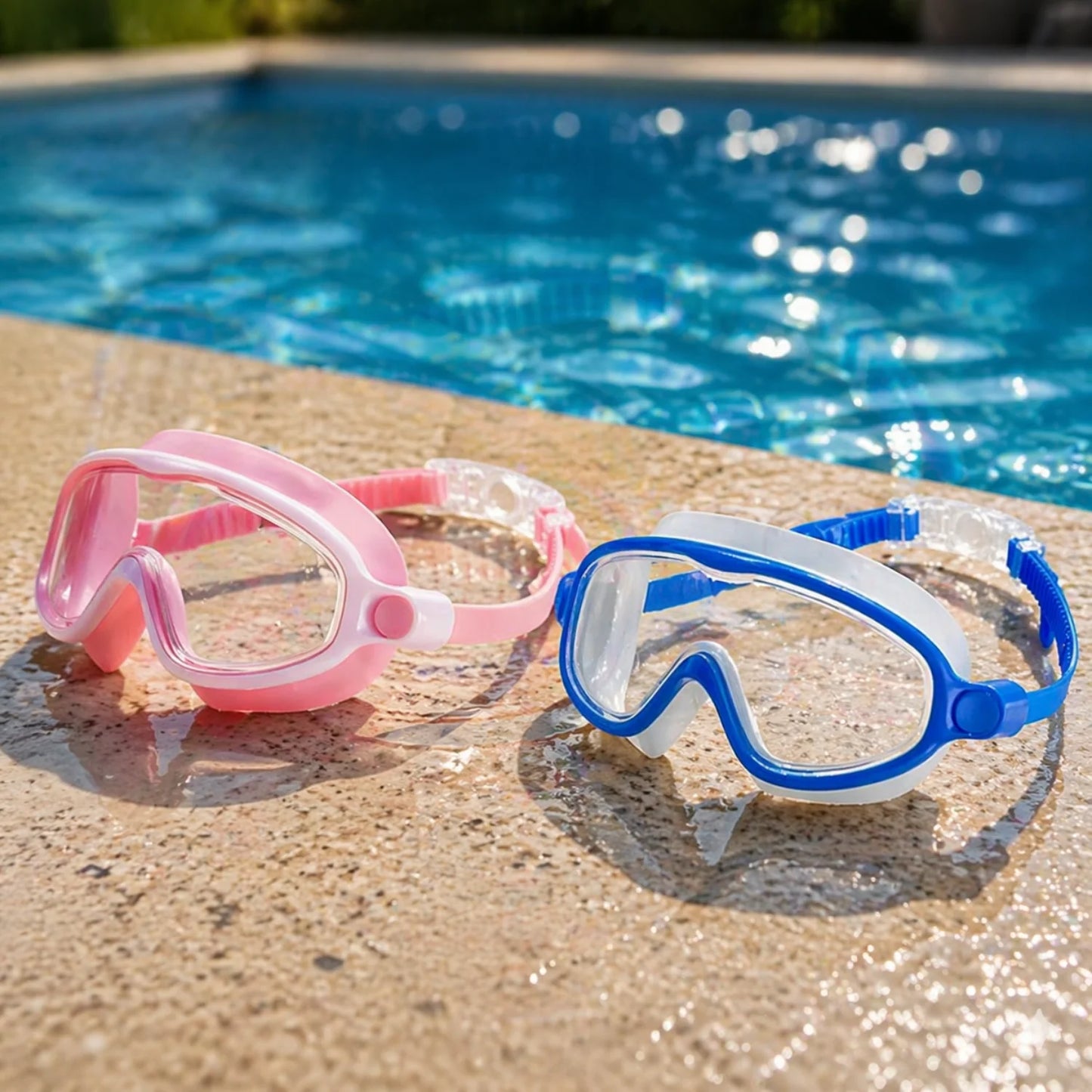SplashClip™ Clip-On Swim Goggles
